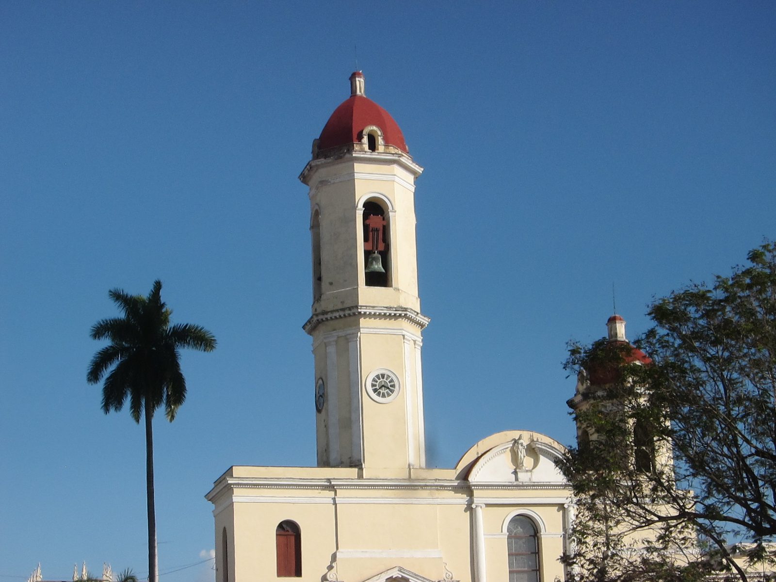 A church tower in Cienfuegos